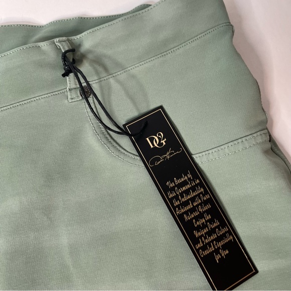 Diane Gilman Knit Flex STRETCH Skinny Jegging Jeans, Moss Green Size 5X NEW! - Picture 5 of 15